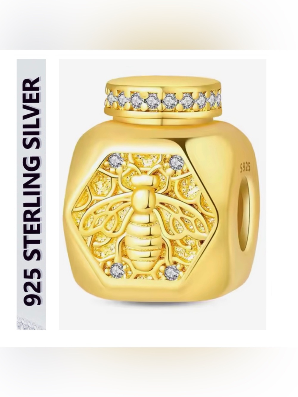 🌟🌟14K Gold Plated Honey Pot Charm